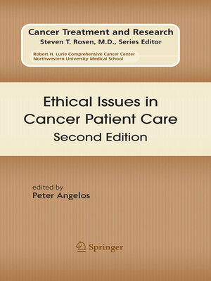 cover image of Ethical Issues in Cancer Patient Care